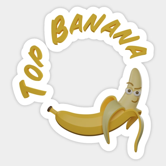 Top banana Sticker by Asya